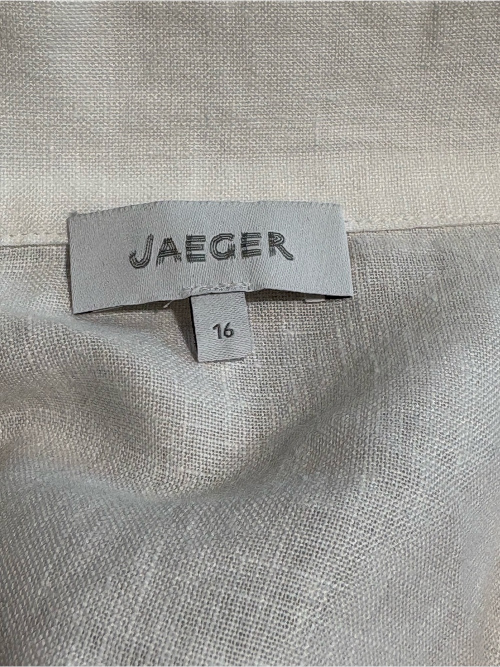 NWOT 100% Linen Open White Blazer Jacket Size 14 Office Chic Coastal Casual - Picture 2 of 7
